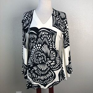 V Neck Tunic by Red Size Medium